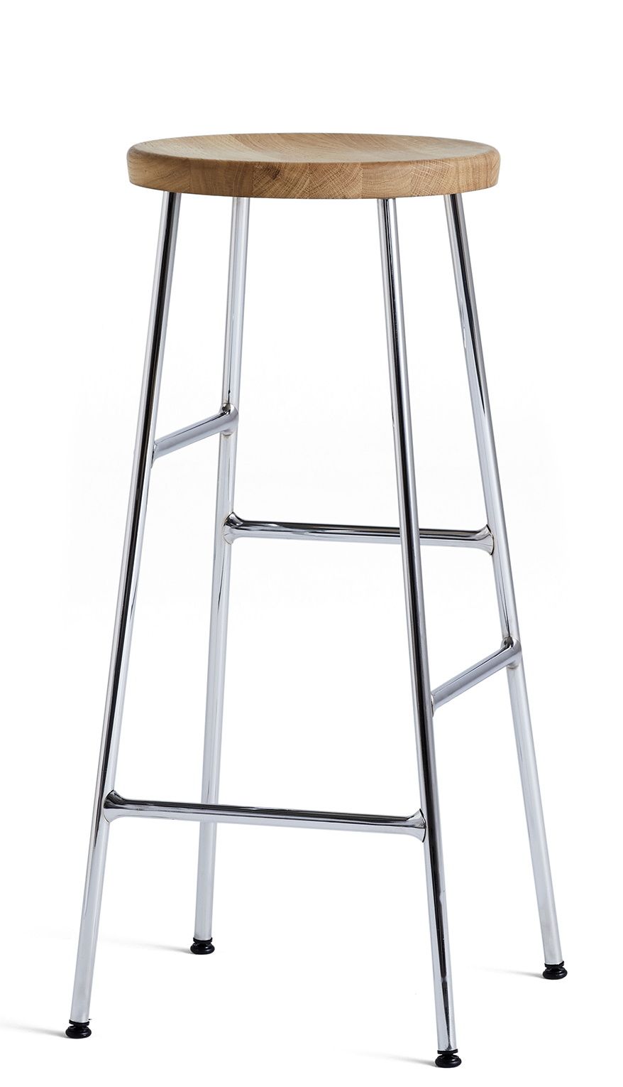 Cornet Bar Stool High Bar Stool H 75 cm Hay Chrome plated steel